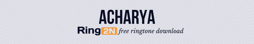 Acharya Ringtone Download Mp3 | Chiranjeevi 