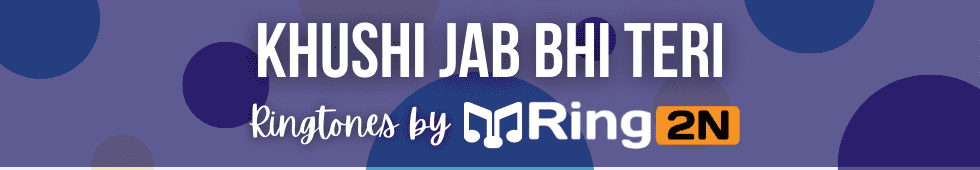 Khushi Jab Bhi Teri Ringtone Download Mp3 | Jubin Nautiyal